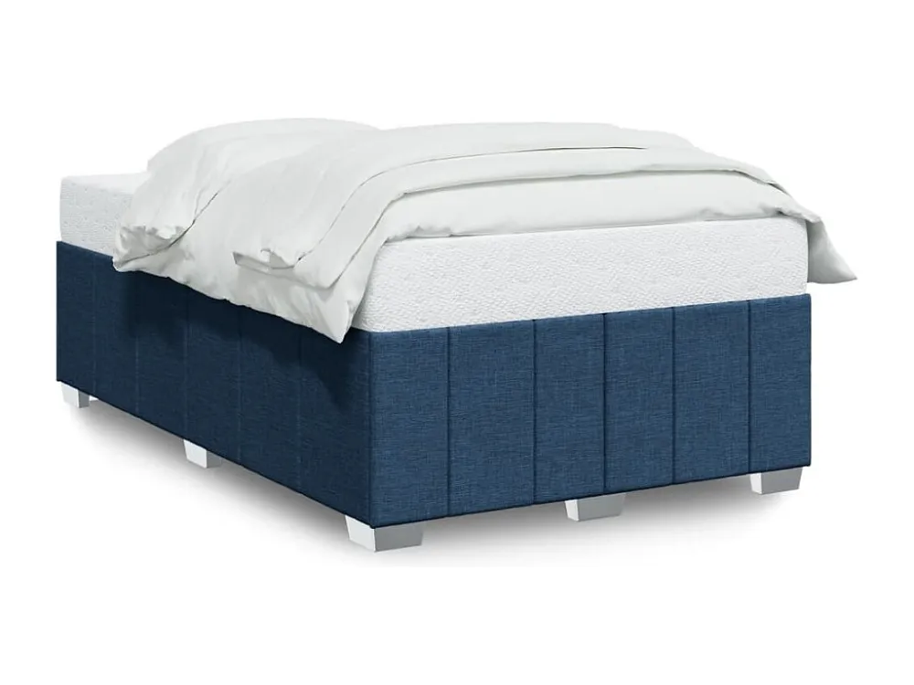 Estrutura de cama 120x190 cm tecido azul