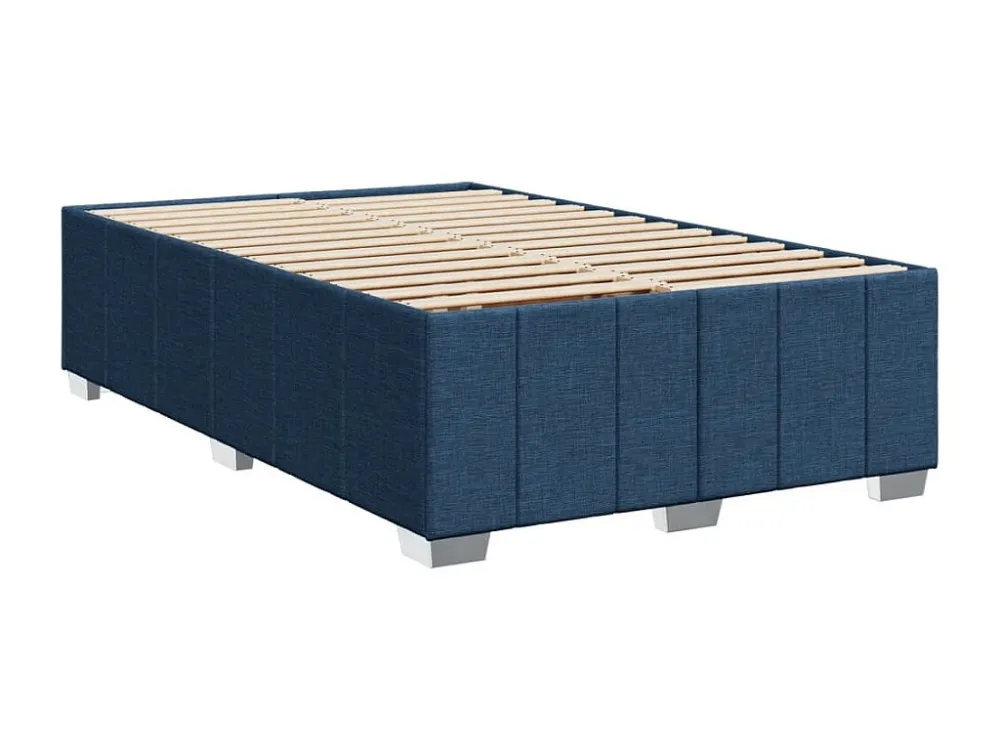 Estrutura de cama 120x190 cm tecido azul