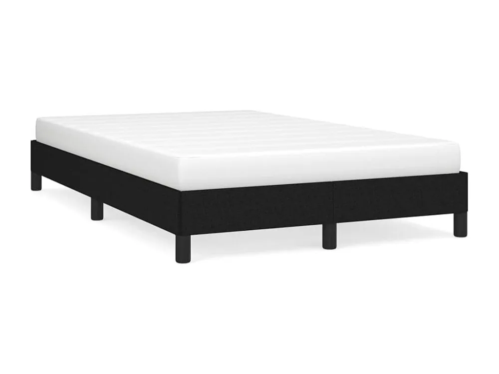 Estrutura de cama 120x190 cm tecido preto
