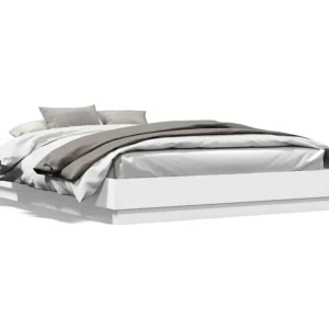 Estrutura de cama 120x200 cm derivados de madeira branco