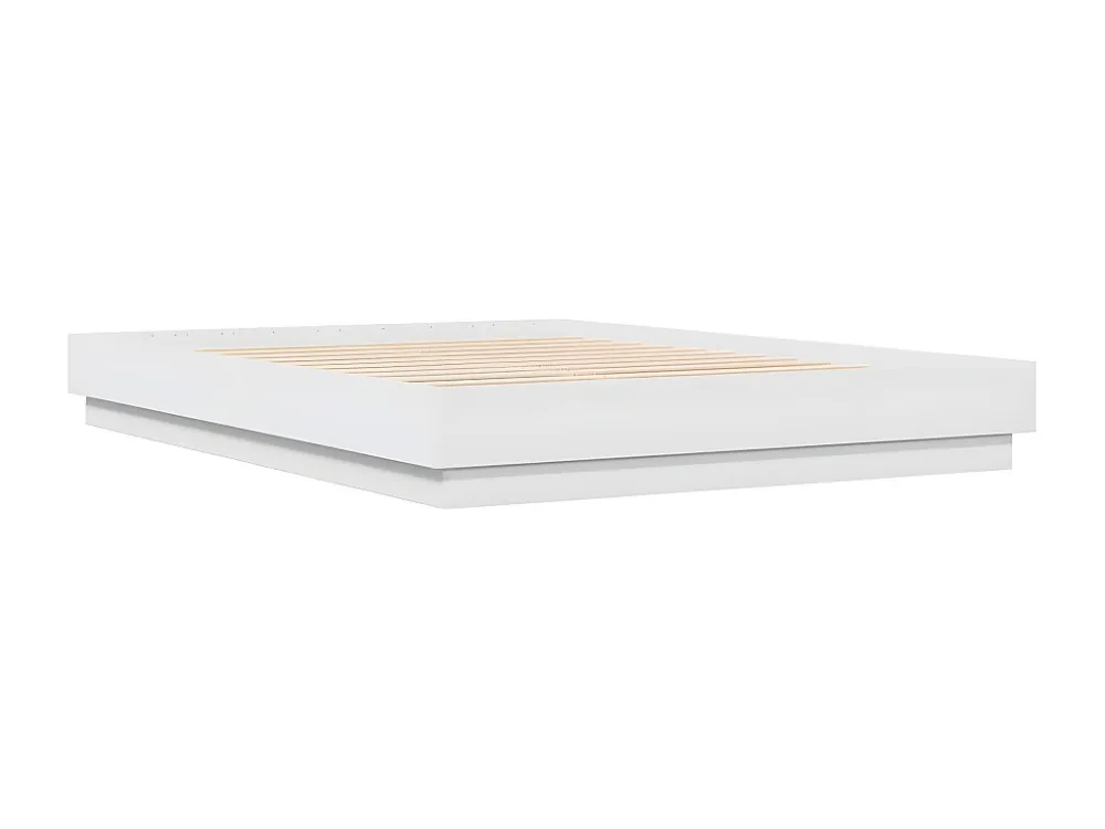 Estrutura de cama 120x200 cm derivados de madeira branco