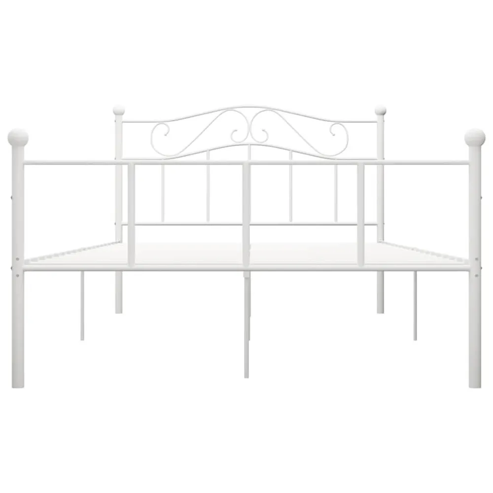 Estrutura de cama 120x200 cm metálico branco