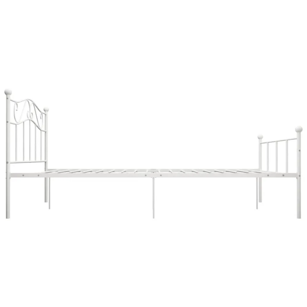 Estrutura de cama 120x200 cm metálico branco
