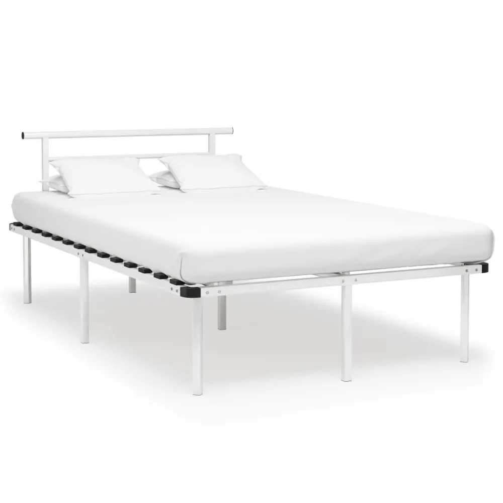 Estrutura de cama 120x200 cm metálico branco