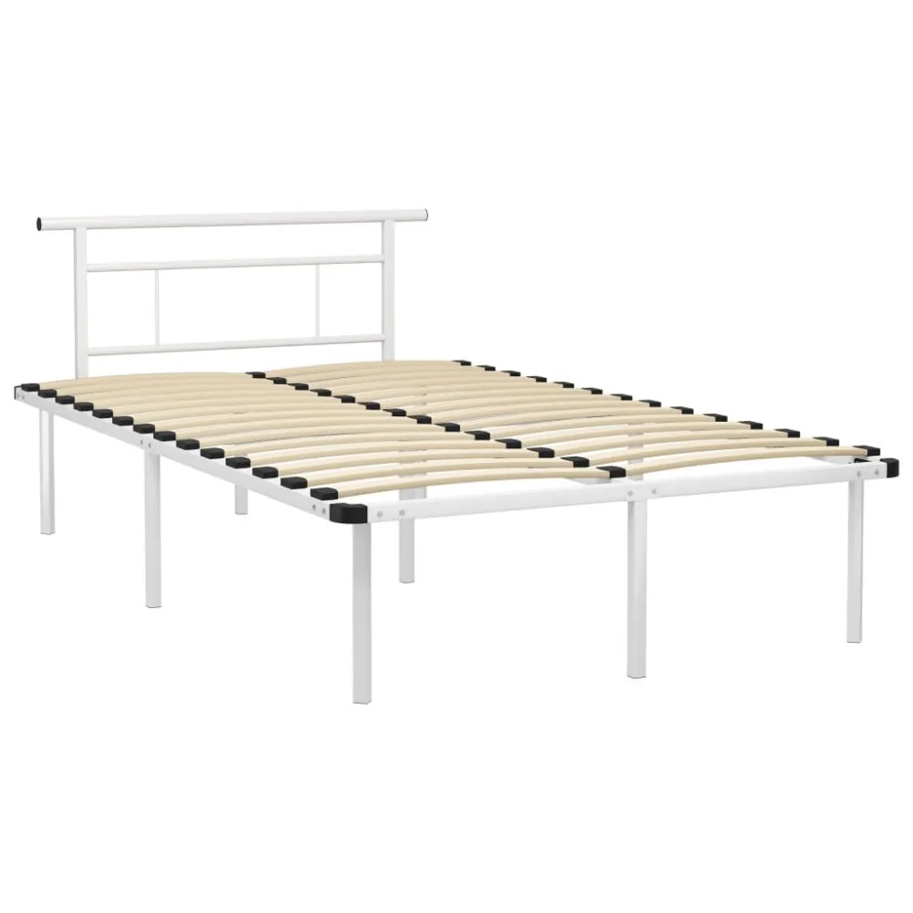 Estrutura de cama 120x200 cm metálico branco
