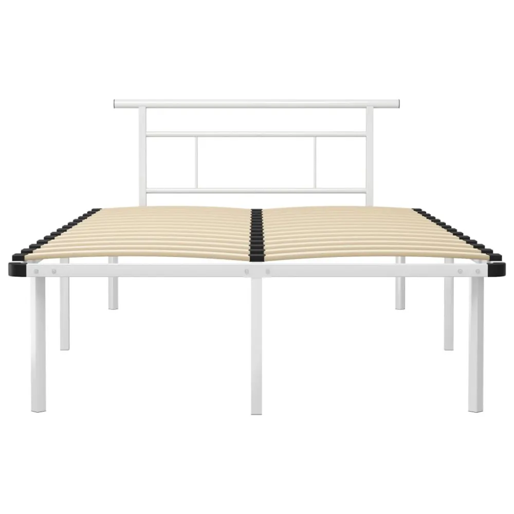 Estrutura de cama 120x200 cm metálico branco