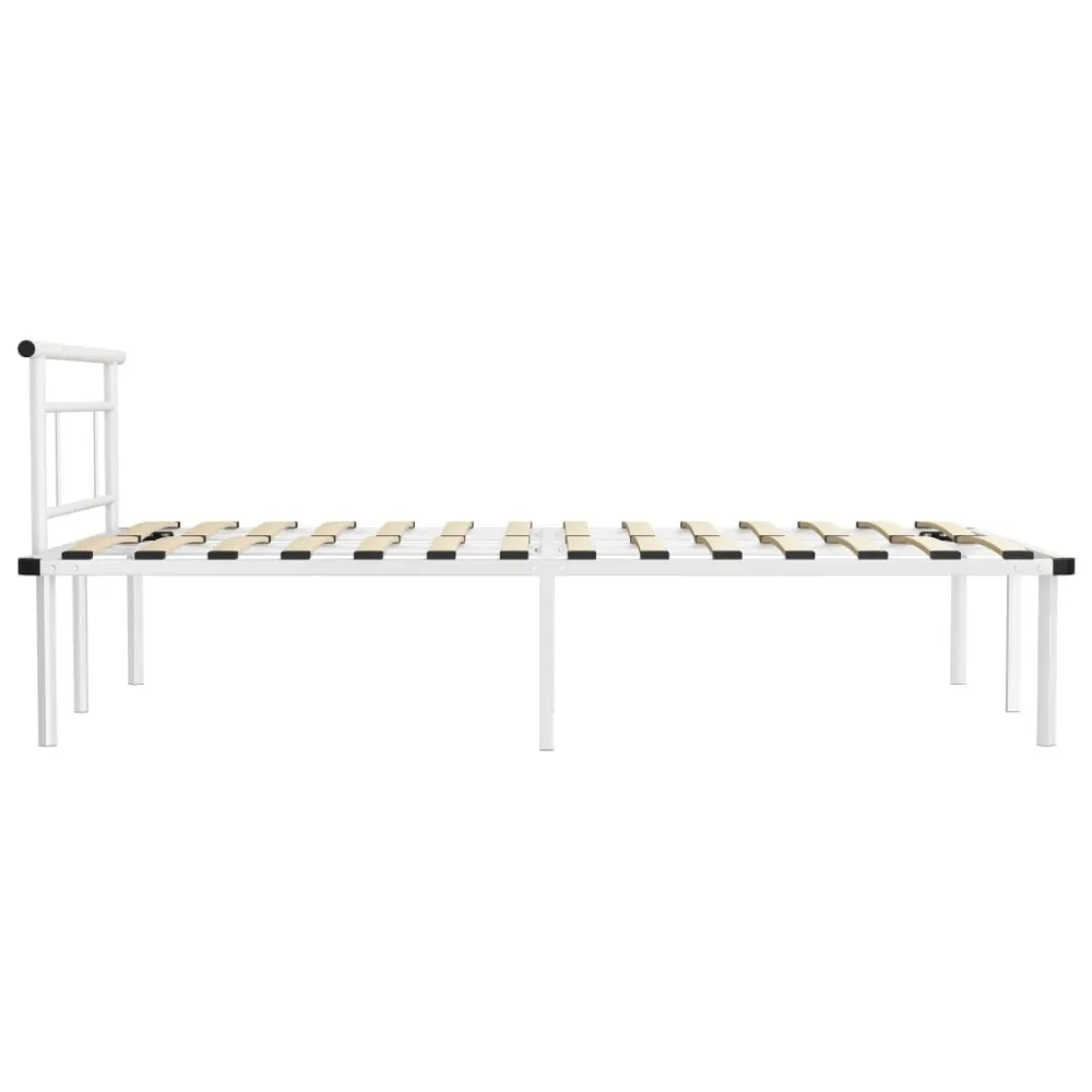 Estrutura de cama 120x200 cm metálico branco