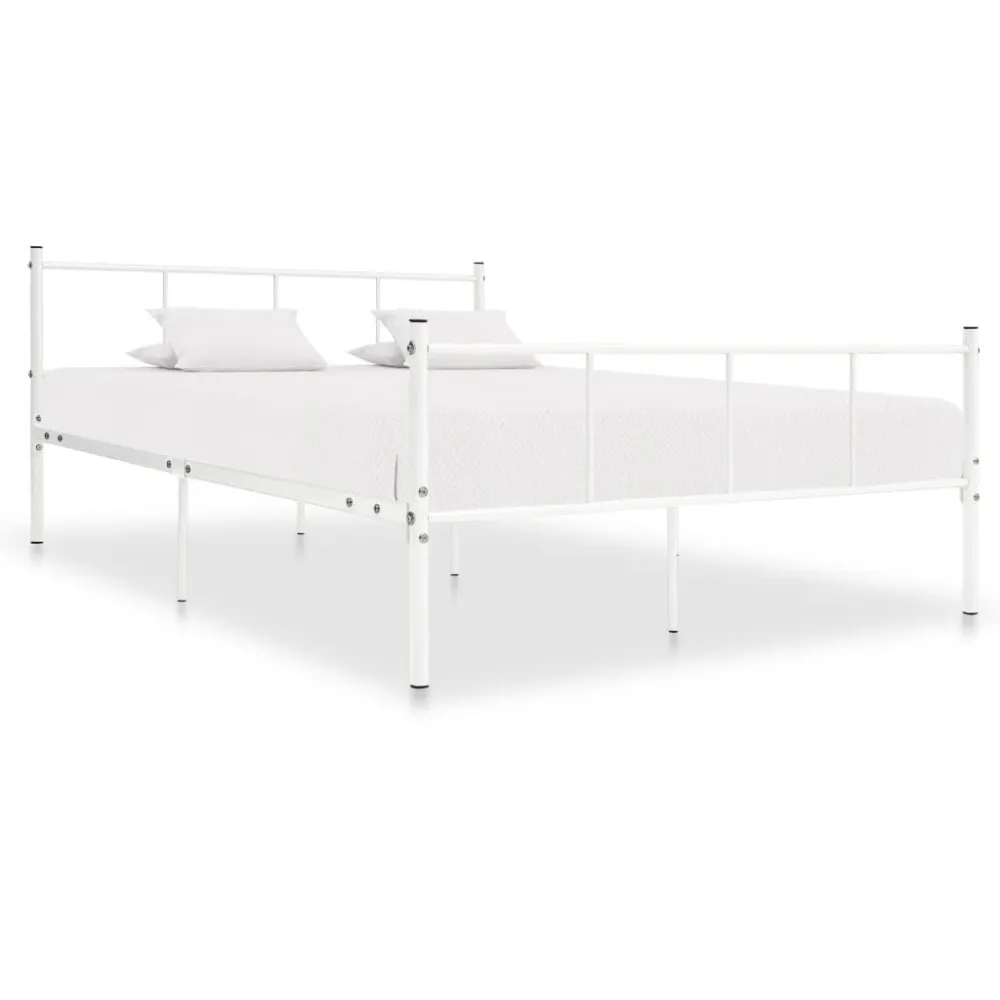 Estrutura de cama 120x200 cm metálico branco