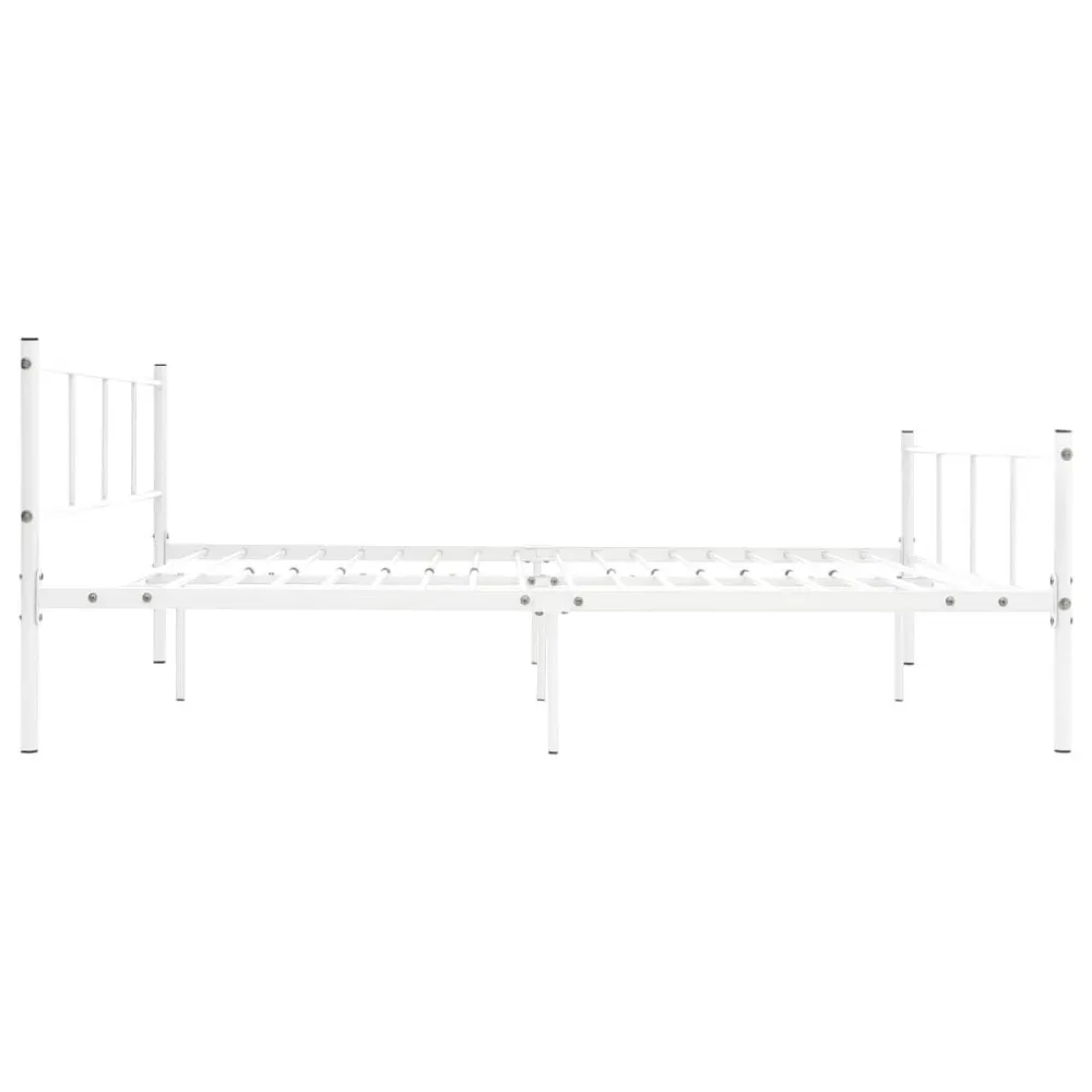 Estrutura de cama 120x200 cm metálico branco