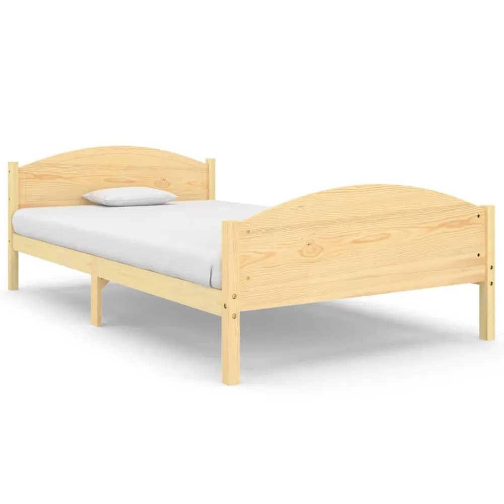 Estrutura de cama 120x200 cm pinho maciço