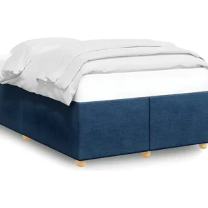 Estrutura de cama 120x200 cm tecido azul