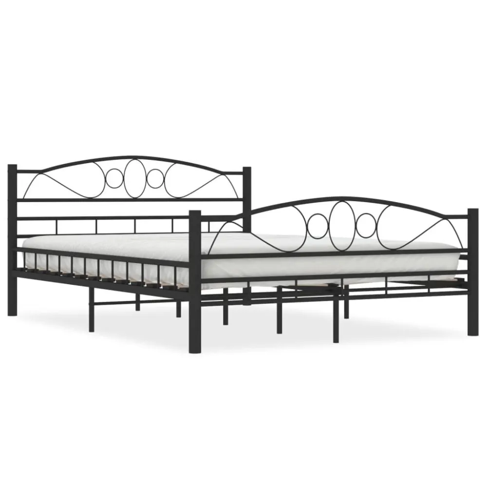 Estrutura de cama 140x200 cm ço preto