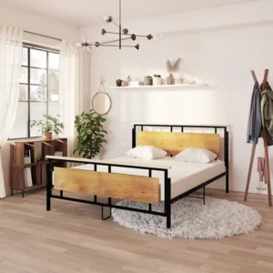 Estrutura de cama 160x200 cm metálico
