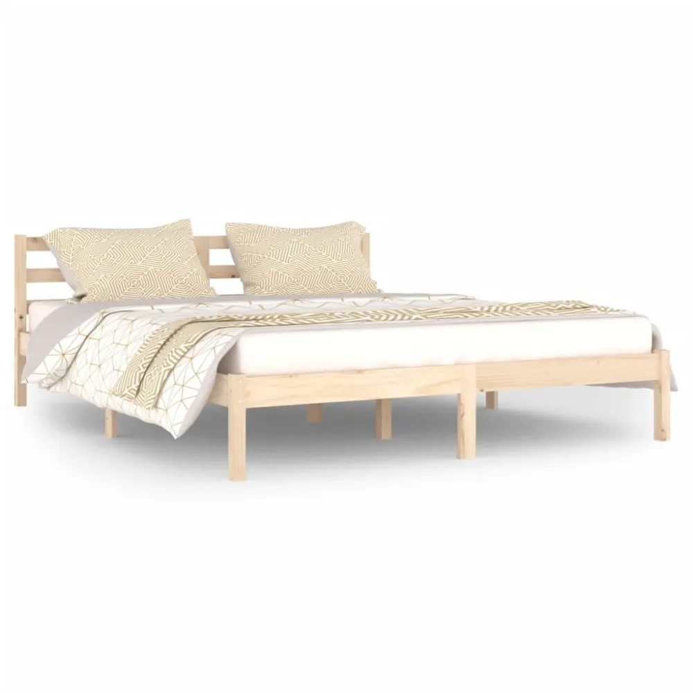 Estrutura de cama 160x200 cm pinho maciço