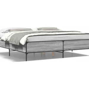 Estrutura de cama 180x200 cm derivados madeira/metal
