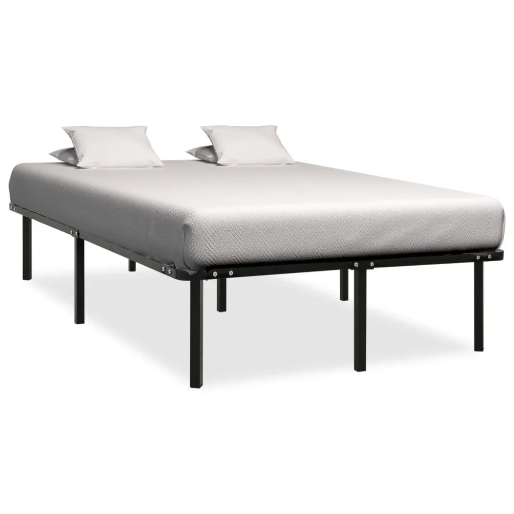 Estrutura de cama 180x200 cm metálico preto