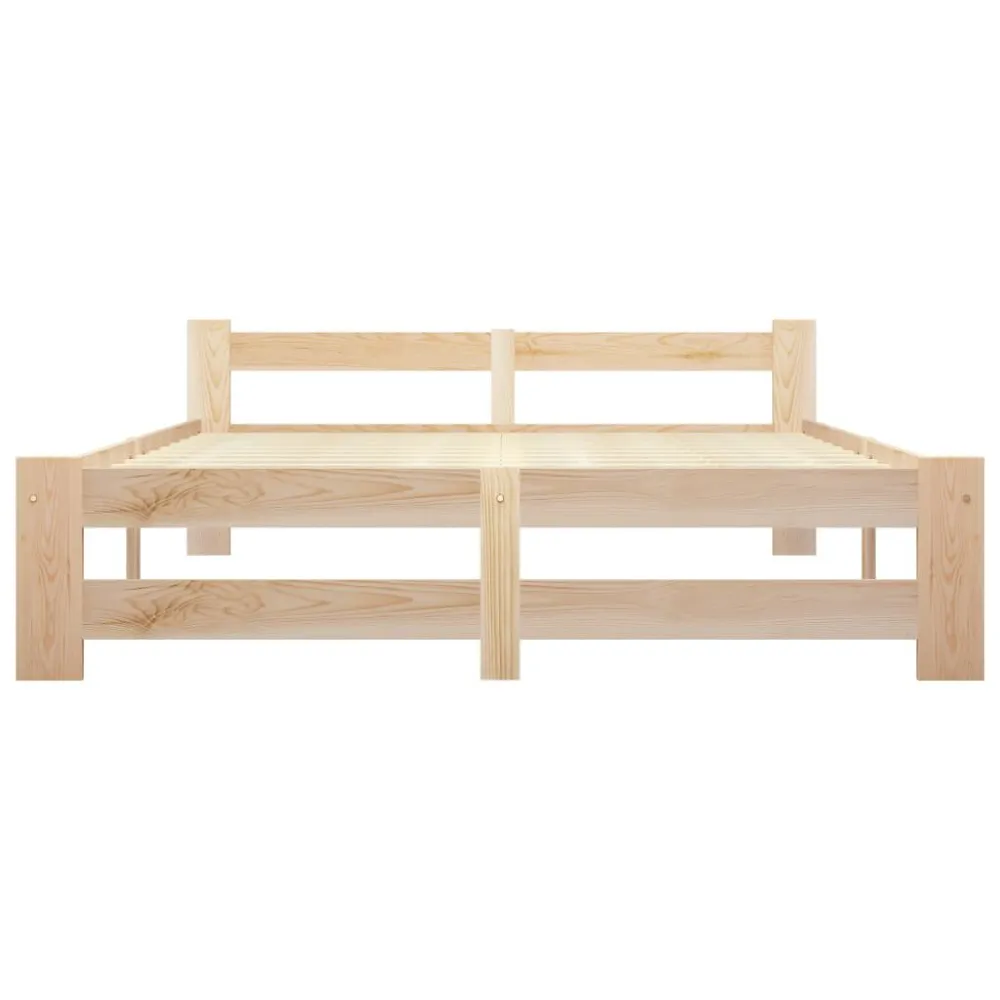 Estrutura de cama 180x200 cm pinho maciço