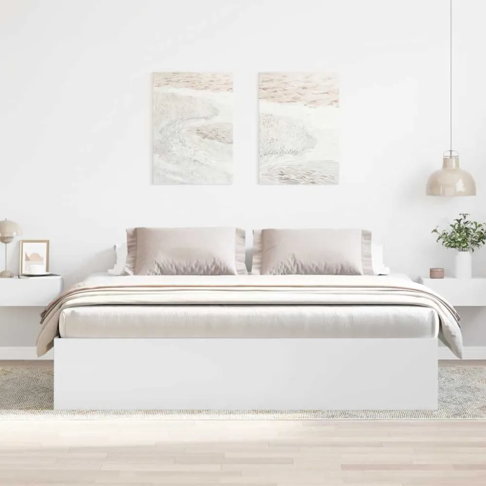 Estrutura de cama 200x200 cm branco