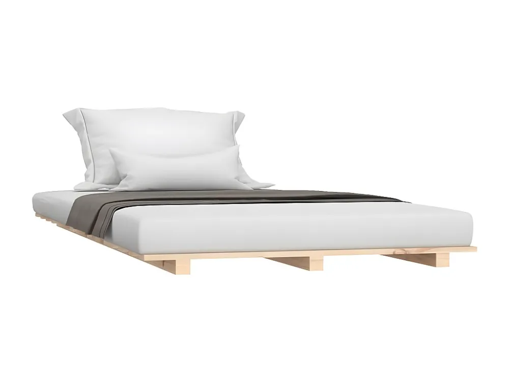 Estrutura de cama 75x190 cm madeira de pinho maciç