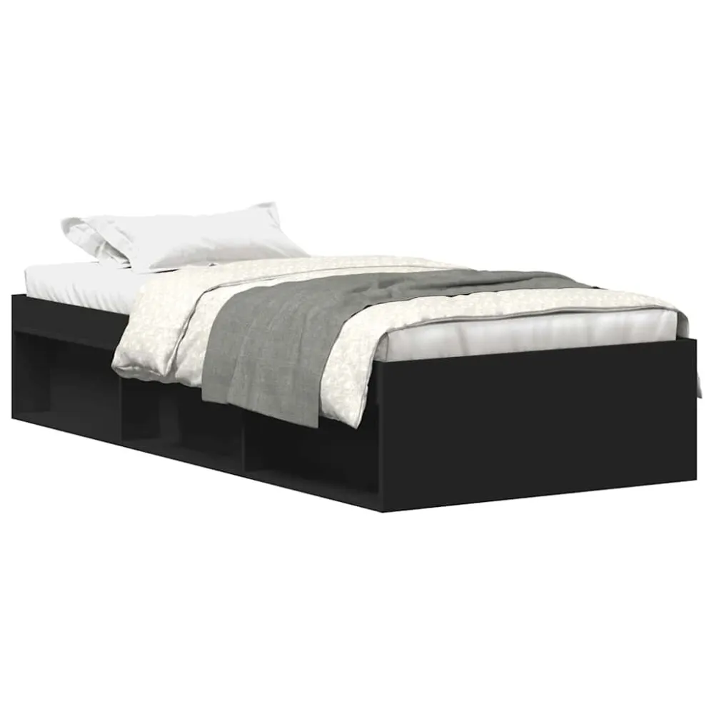 Estrutura de cama 90x190 cm preto