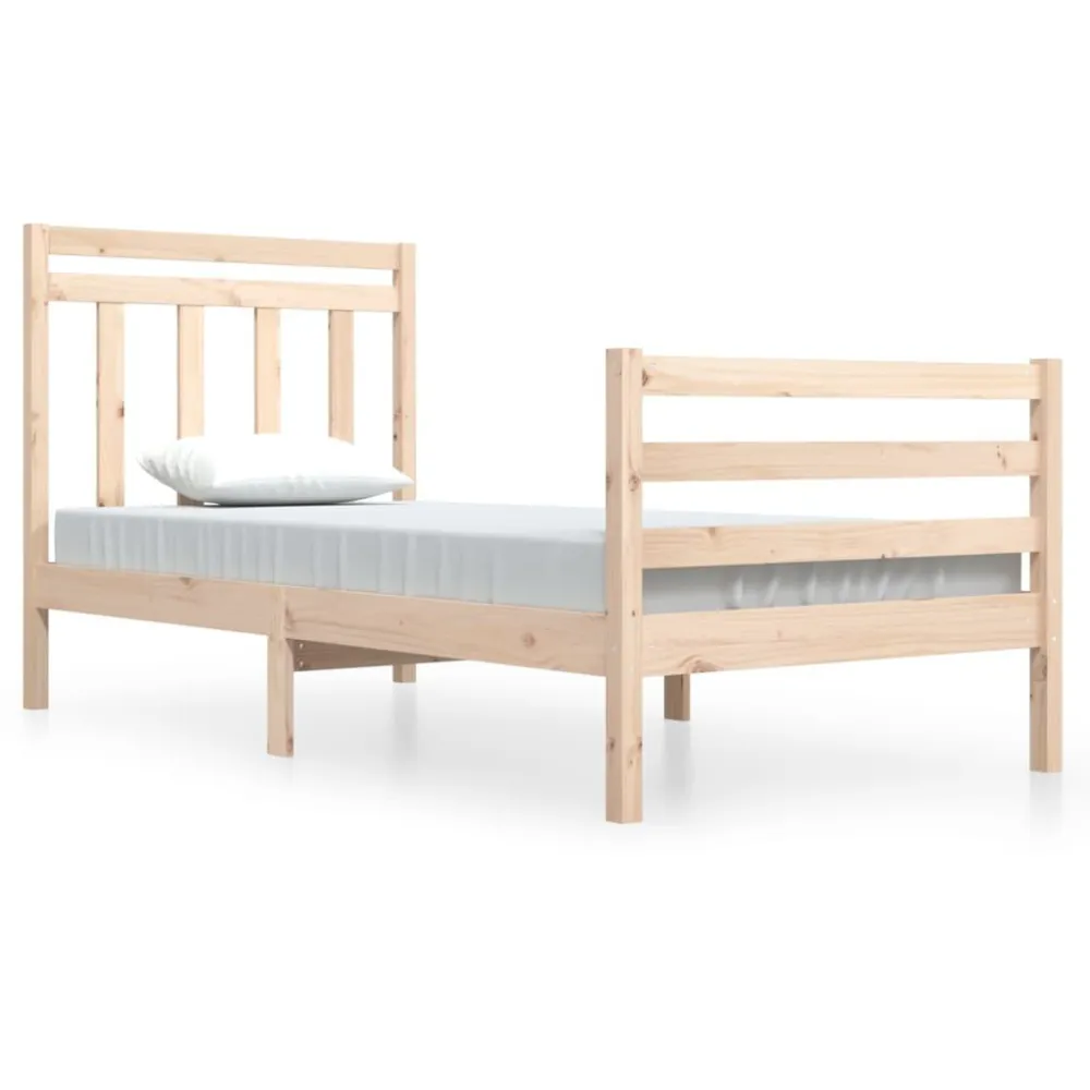 Estrutura de cama 90x200 cm madeira maciç