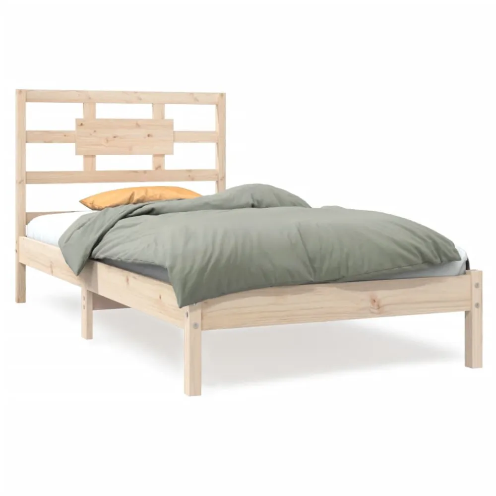 Estrutura de cama 90x200 cm madeira maciç
