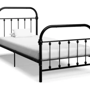 Estrutura de cama 90x200 cm metálico preto