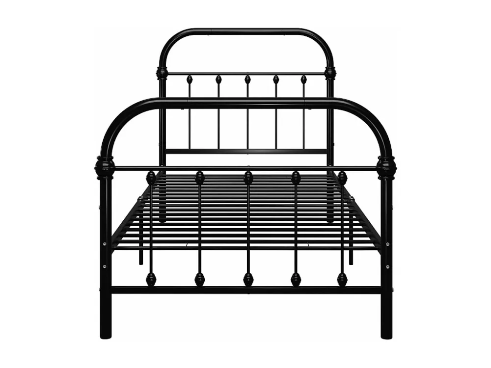 Estrutura de cama 90x200 cm metálico preto