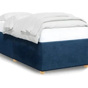Estrutura de cama 90x200 cm tecido azul