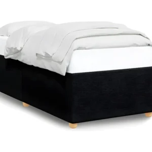 Estrutura de cama 90x200 cm tecido preto