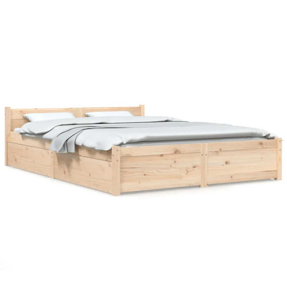 Estrutura de cama com gavetas 140x200 cm