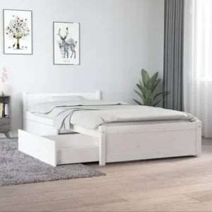 Estrutura cama com gavetas 90x190 cm 3FT Unitário branco