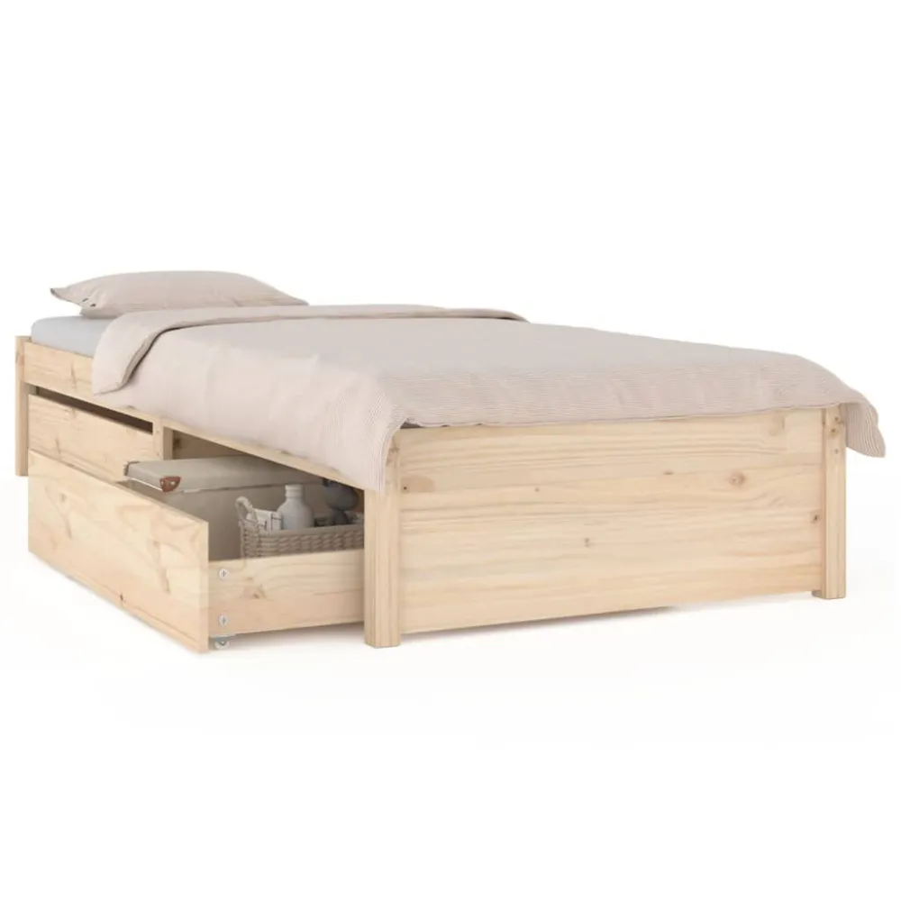 Estrutura de cama com gavetas 90x190 cm Unitário