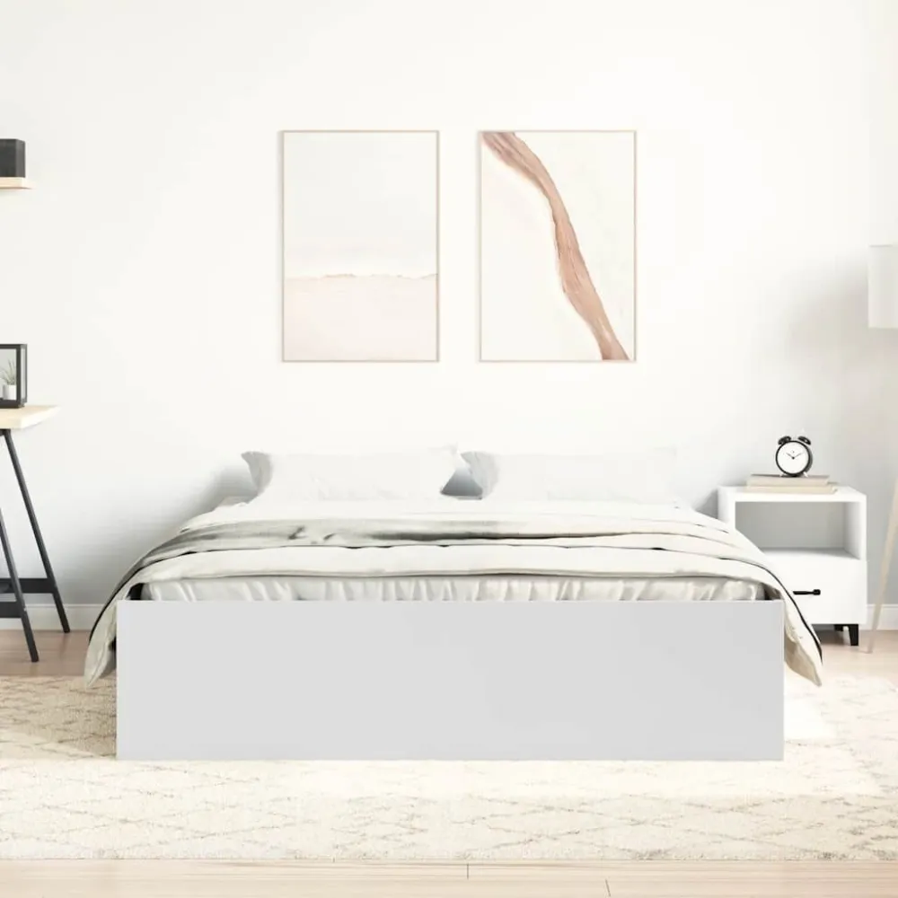 Estrutura de cama king 150x200 cm branco