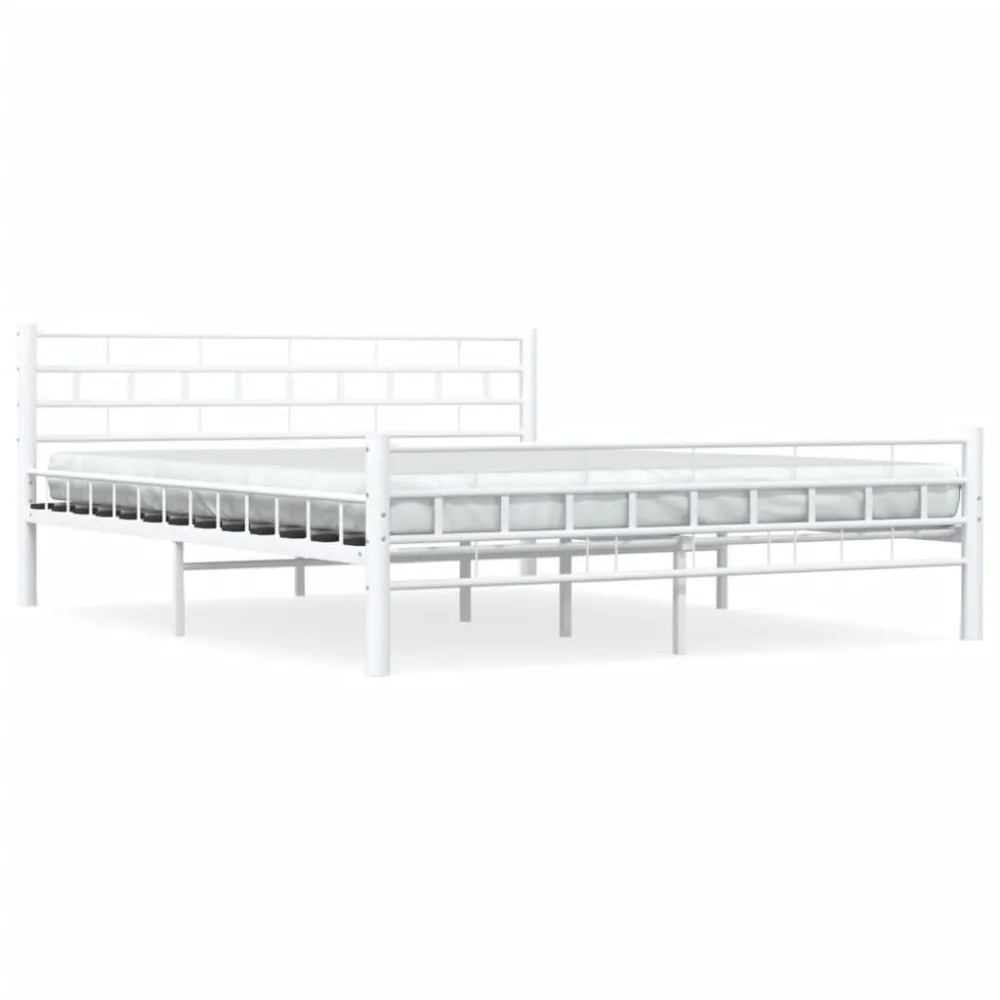 Estrutura de cama metálico 160x200 cm branco