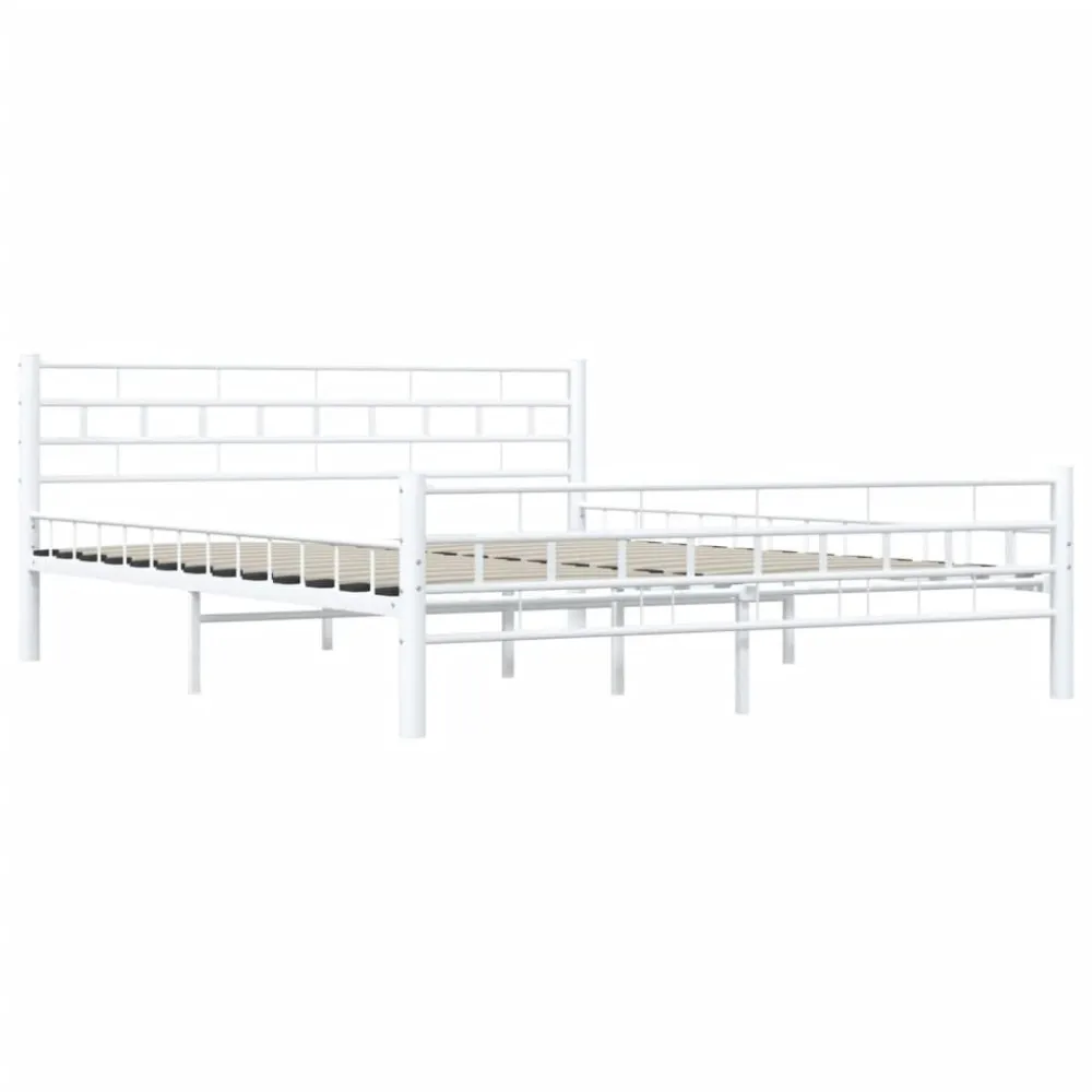 Estrutura de cama metálico 160x200 cm branco
