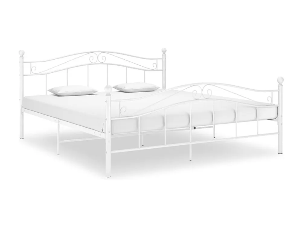 Estrutura de cama metálico 160x200 cm branco