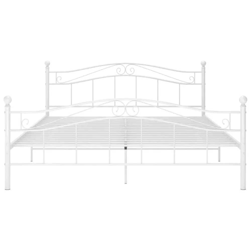 Estrutura de cama metálico 160x200 cm branco