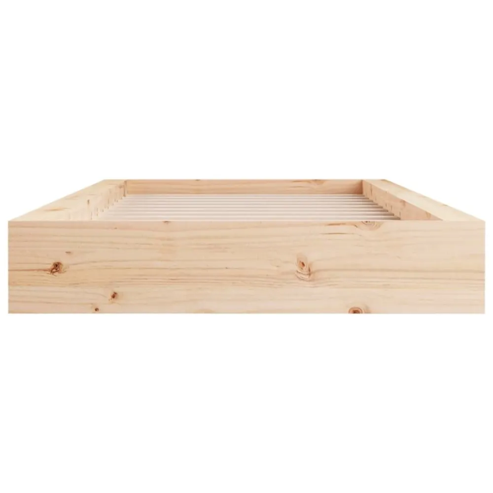 Estrutura de cama pequena casal 120x190 cm pinho maciço