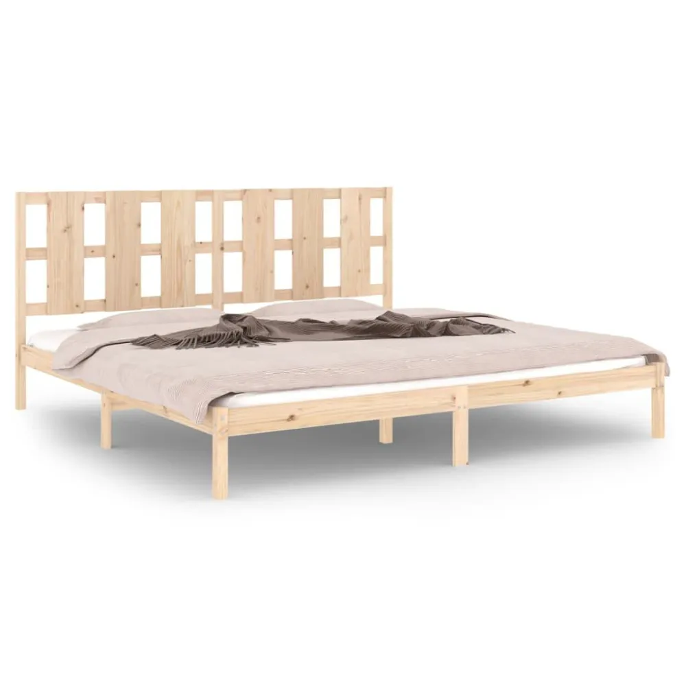 Estrutura de cama super king 180x200 cm madeira maciç