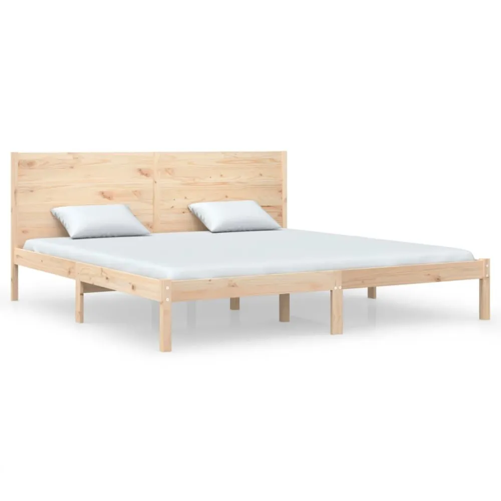 Estrutura de cama super king 180x200 cm madeira maciç