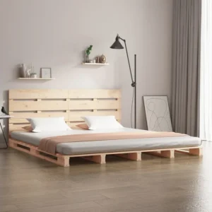 Estrutura de cama super king 180x200 cm madeira de pinho maciç