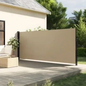 Toldo lateral retrátil 180x300 cm bege Clicnbuy