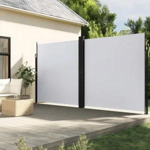 Toldo lateral retrátil 200x600 cm branco Clicnbuy