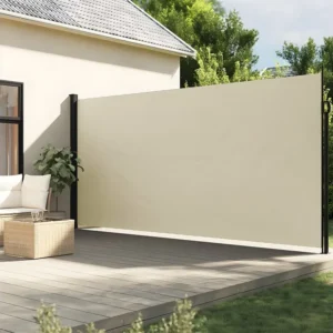 Toldo lateral retrátil 200x600 cm cor creme Clicnbuy