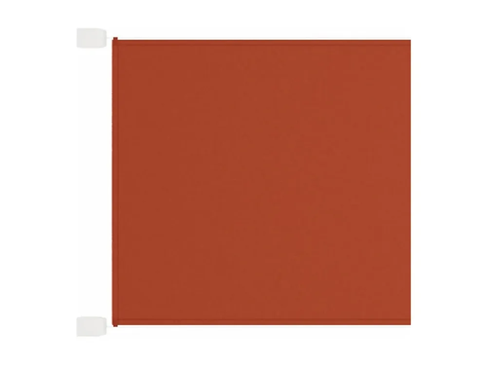 Toldo vertical 100x1200 cm tecido oxford cor terracota Clicnbuy