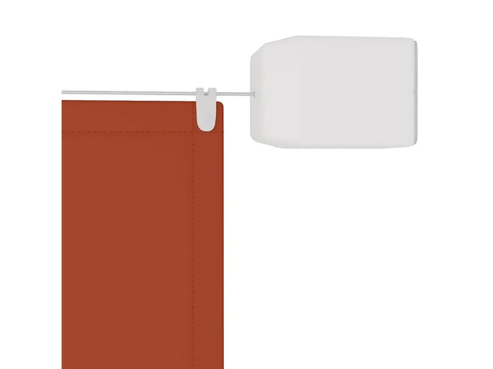 Toldo vertical 100x1200 cm tecido oxford cor terracota Clicnbuy