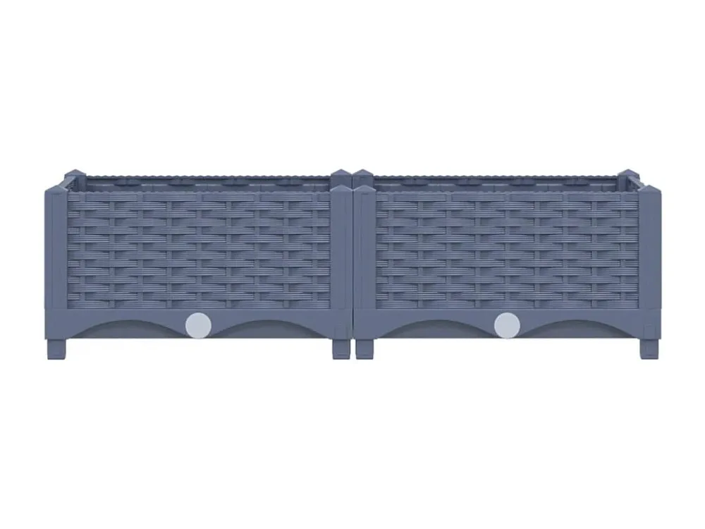 Canteiro elevado 80x40x23 cm polipropileno Clicnbuy