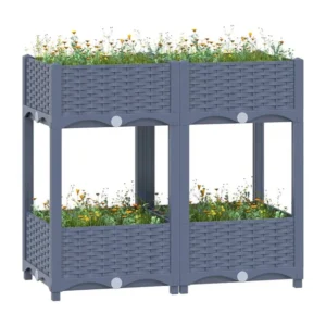 Canteiro elevado 80x40x71 cm polipropileno Clicnbuy