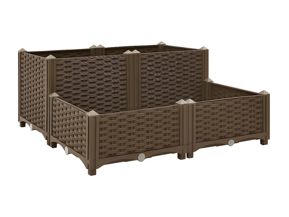 Canteiro elevado 80x80x38 cm polipropileno Clicnbuy